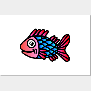 Pink Head Fish Posters and Art